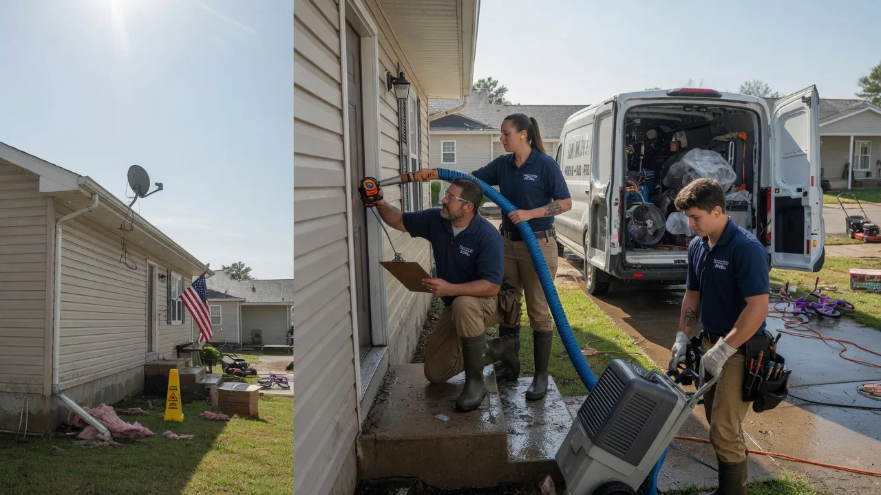 Ceiling Water Damage Restoration in North Newton, KS near me